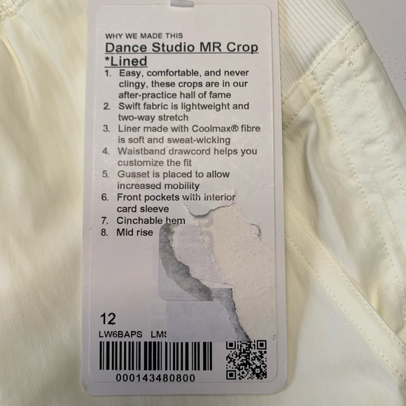 Lululemon Dance Studio MR Crop - Picture 12 of 12